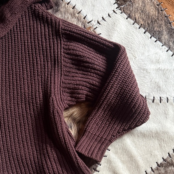 Free People Dark Brown Hooded Cardigan - Picture 7 of 8